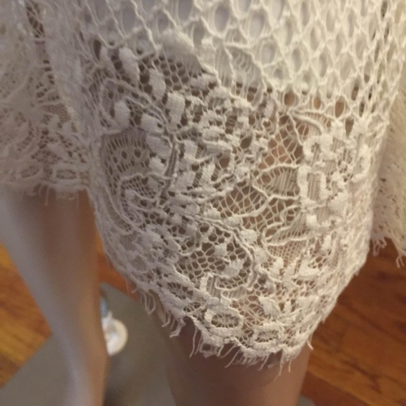 Romantic Summer White Lace Dress Lined - Picture 6 of 8